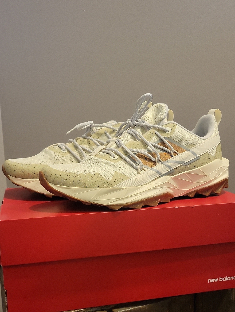 New Balance Men's Trail Sneakers - Cream, Tan, White